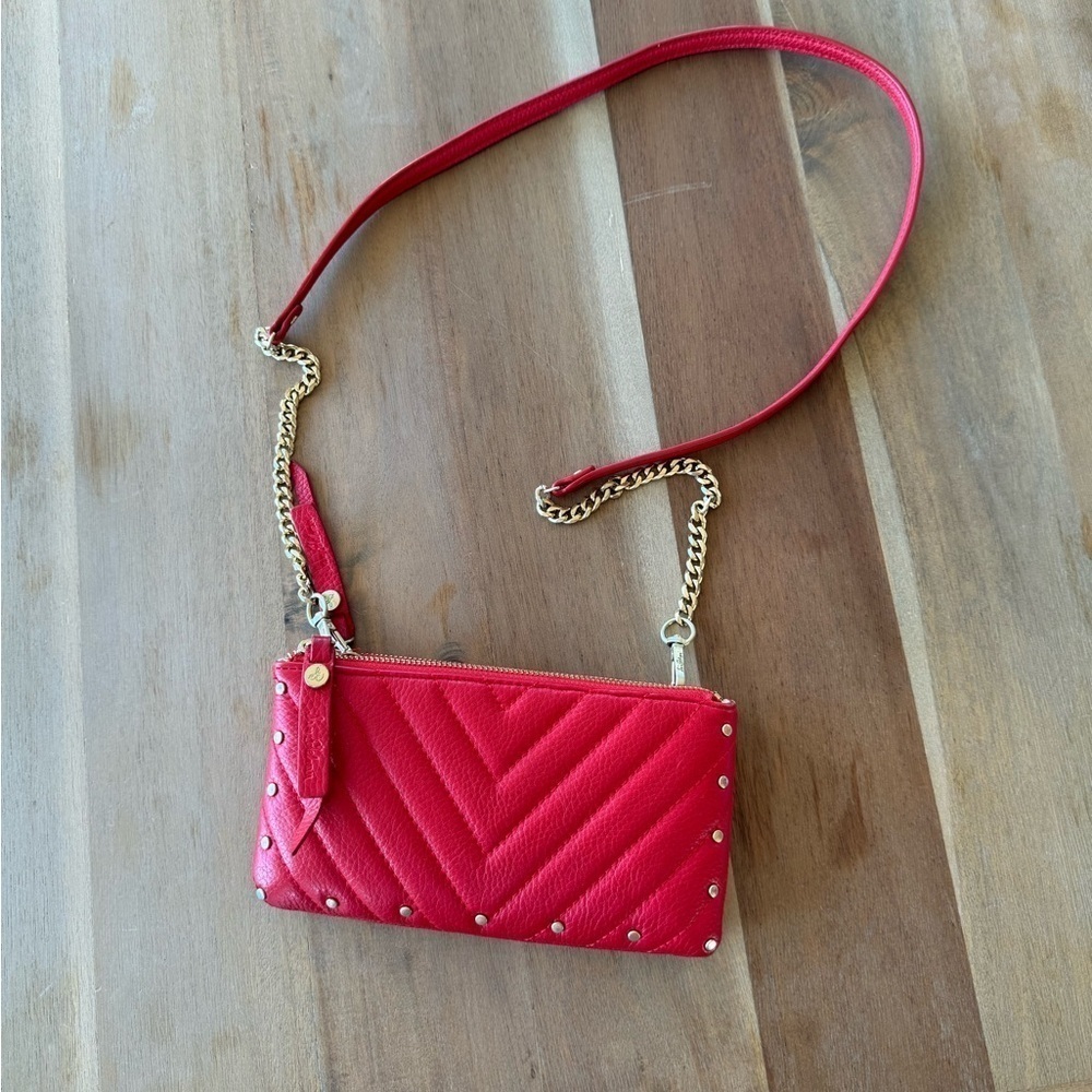 Sam Edelman Red Gold Studded Crossbody Bag